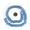 The Bead Chest Light Blue Rondelle Java Recycled Glass Beads 11mm Indonesia Sea Glass Disk Large Hole 23 Inch Strand Fair Trade
